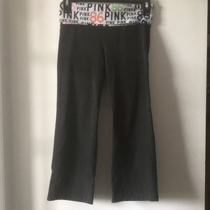Pink yoga cropped pants in size Extra Small